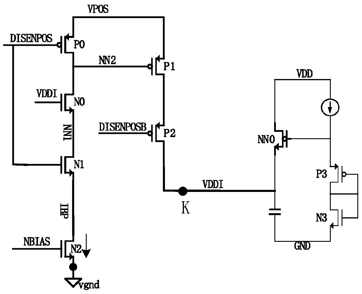 Secondary power supply generation circuit capable of reducing interference