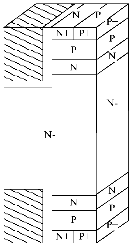 A bidirectional trench gate charge storage type igbt and its manufacturing method
