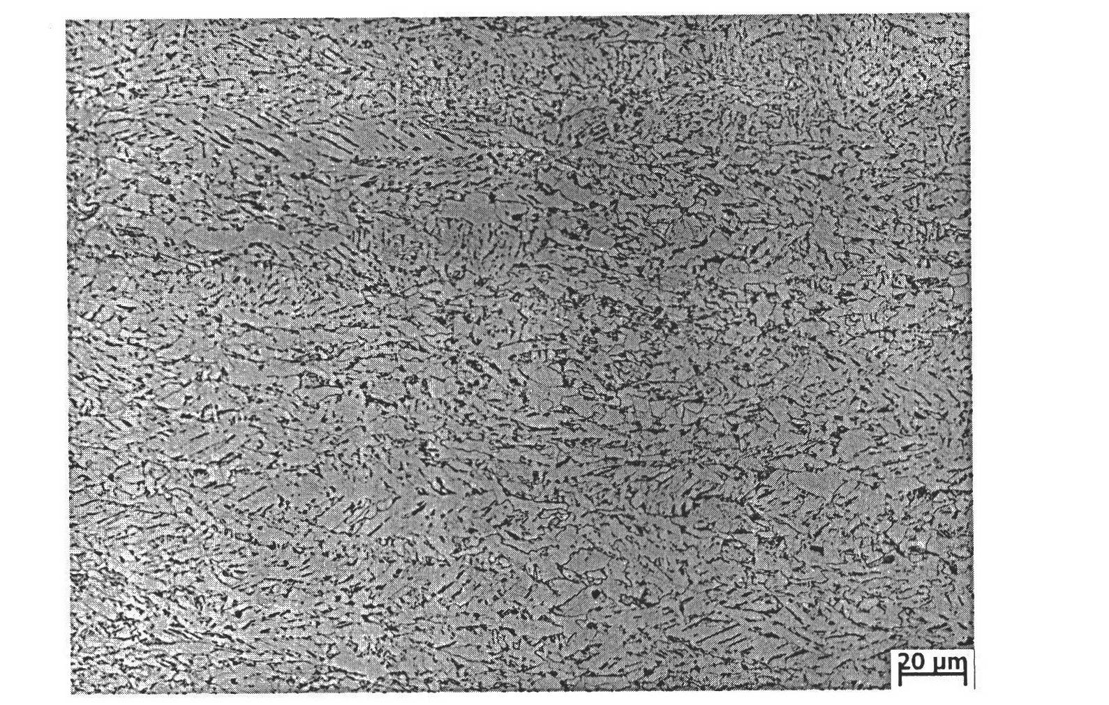 Non-quenched and tempered low-crack sensitivity steel plate with excellent low-temperature toughness, and production method thereof