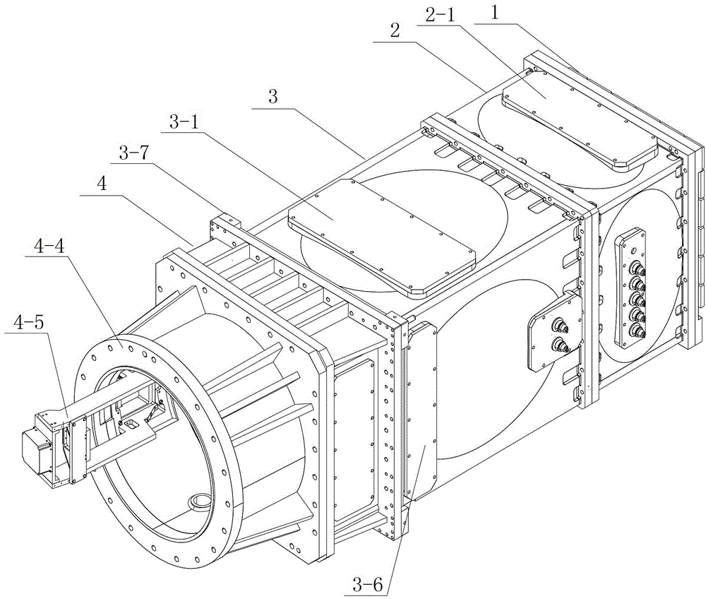 Vacuum controllable high-flux heavy-caliber optical focusing and frequency conversion system