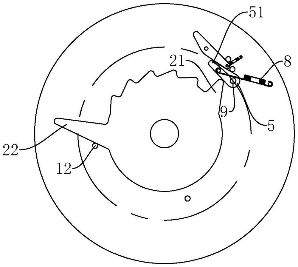Multi-angle adjusting ratchet wheel structure