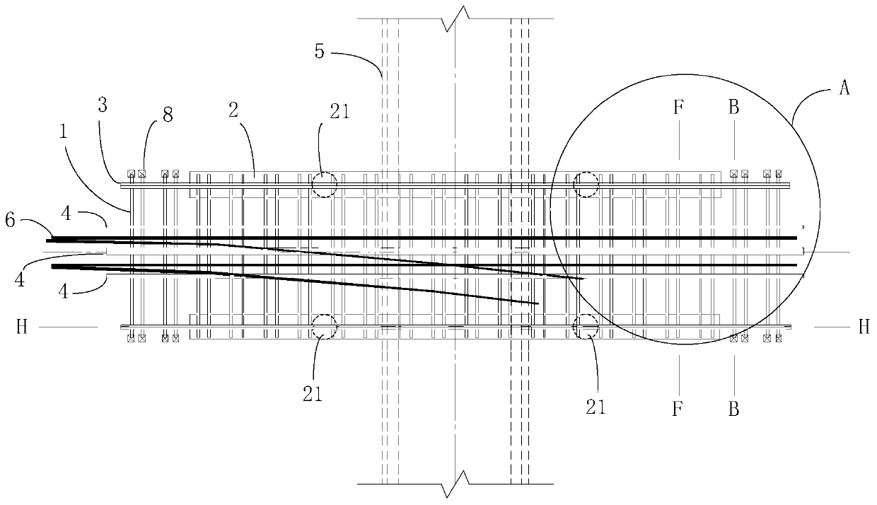 Railway line protection device and protection method