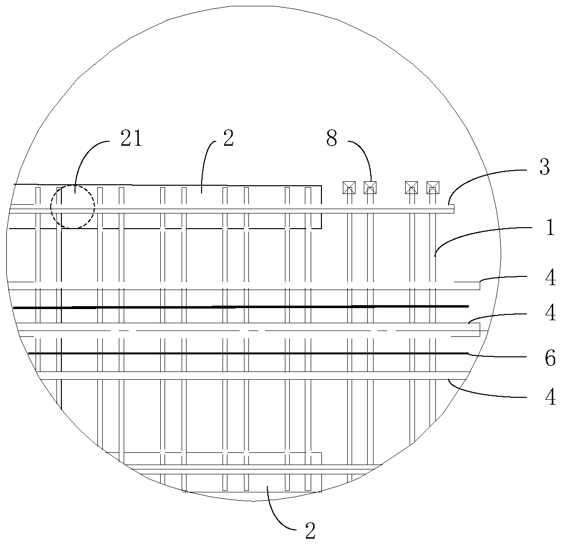 Railway line protection device and protection method