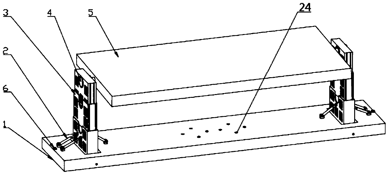 A lifting device using a real-time movable rigid connection mechanism