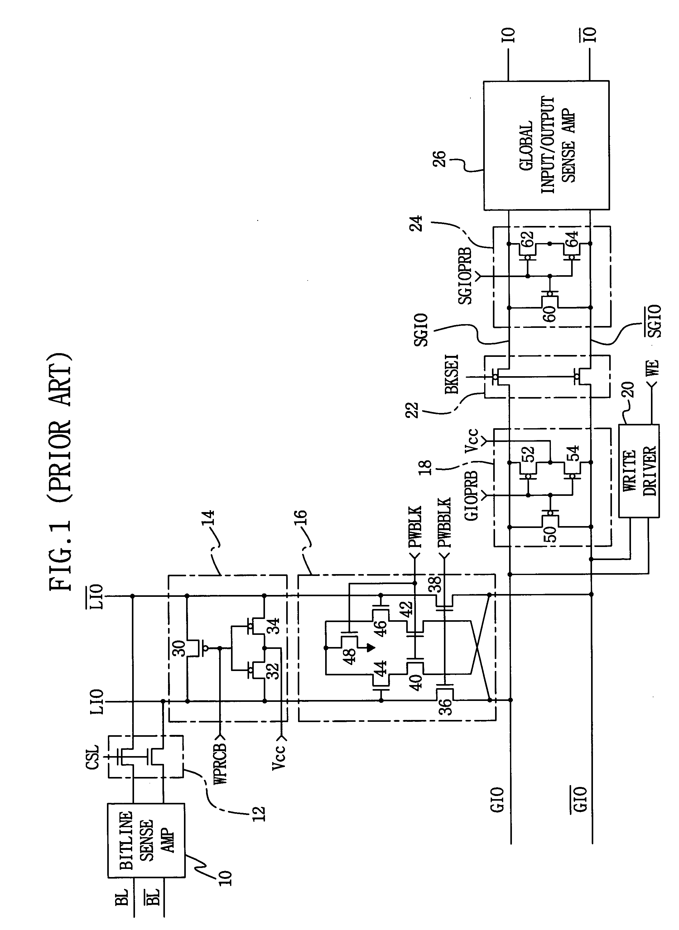 Semiconductor memory device having hierarchical structure of data input/output line and precharge method thereof