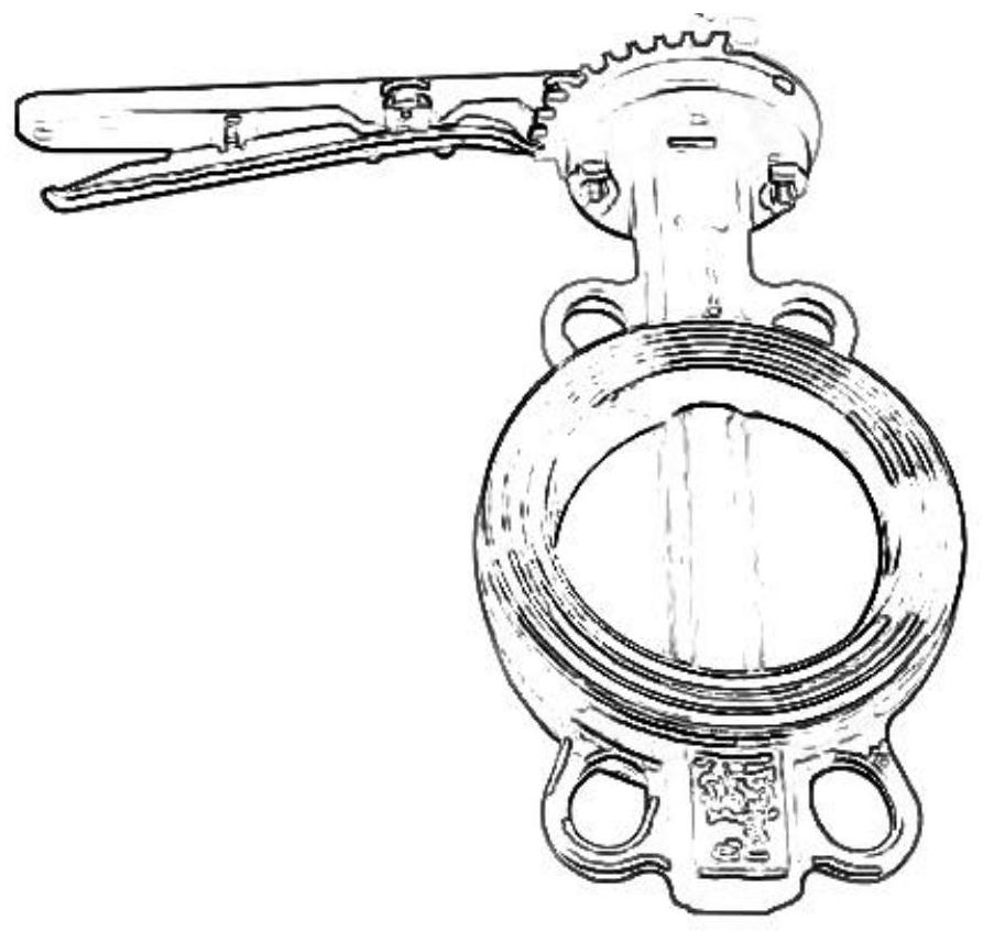 Quick-assembly dial for optimizing and adjusting manual tooth-shaped butterfly valve through SCR ammonia spraying