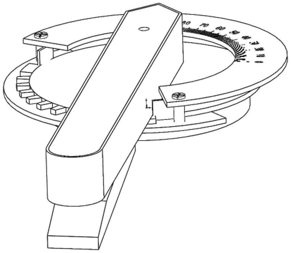 Quick-assembly dial for optimizing and adjusting manual tooth-shaped butterfly valve through SCR ammonia spraying