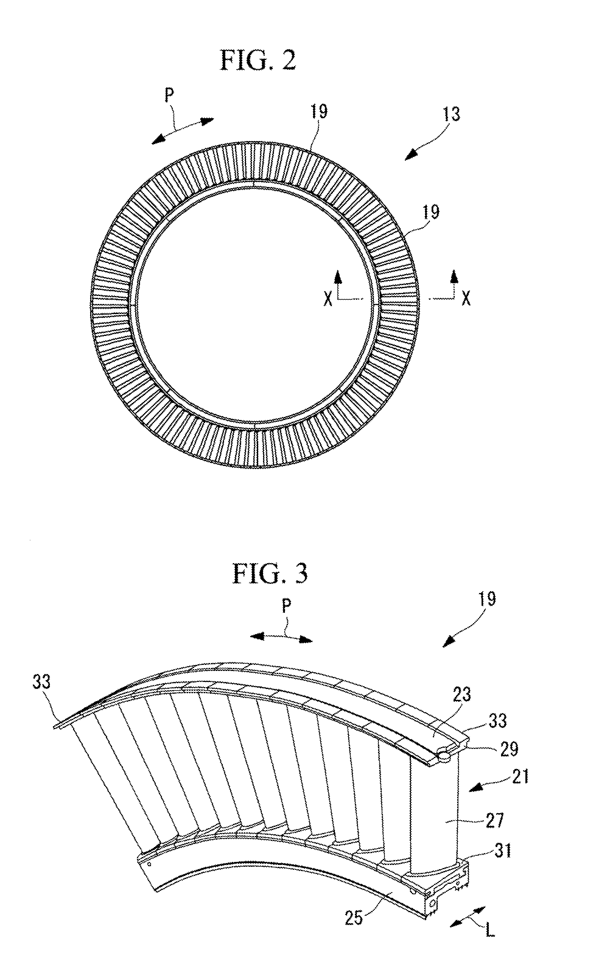 Stator blade ring and axial flow compressor using the same