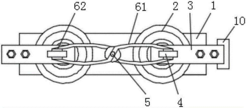 Double-knife high voltage isolating switch