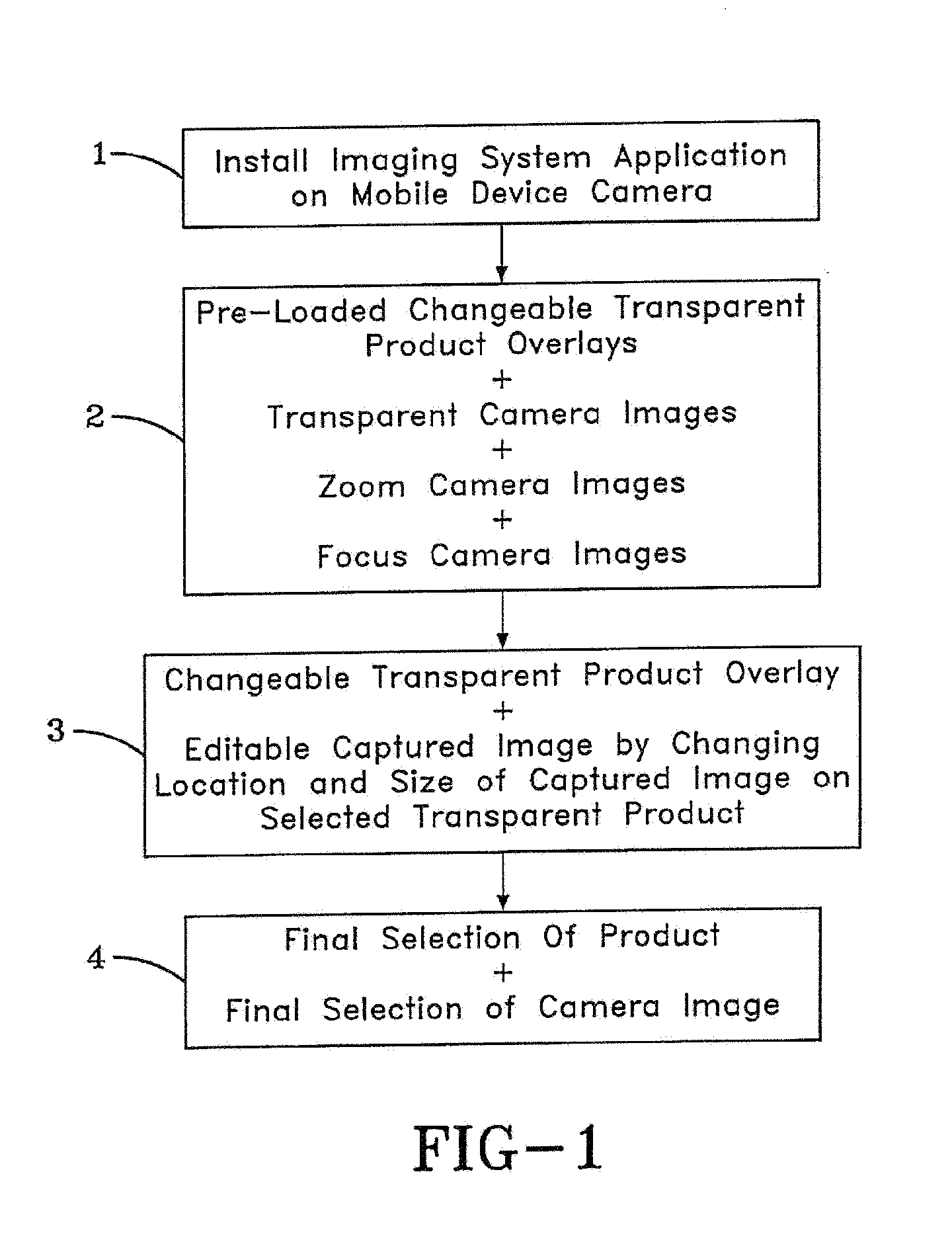 Transfer of mobile device camera image to an image-supporting surface