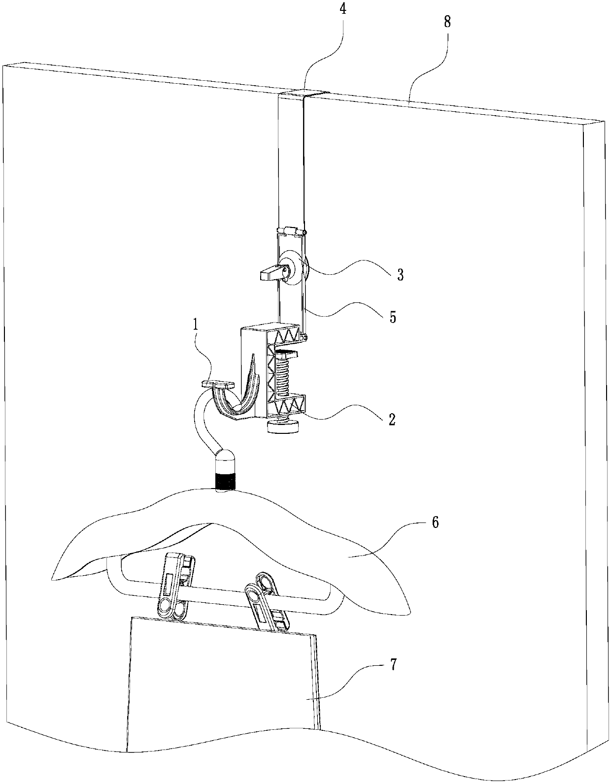 Clothes hanger hanging hook with multiple fixing modes