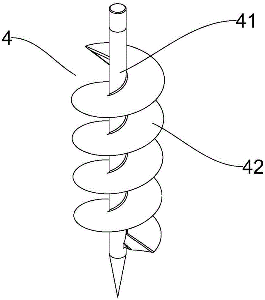 Fog collection device provided with ground anchors