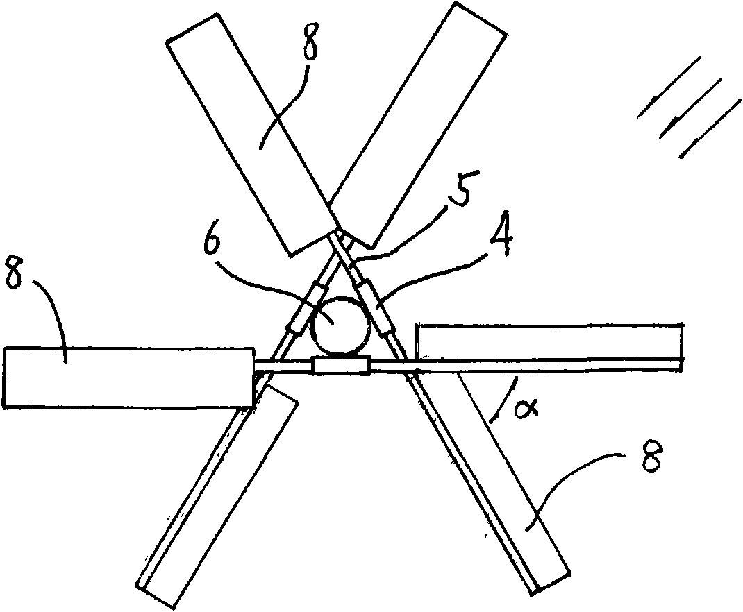 Vertical shaft integrated horizontal self-varied propeller-type wind power generation device