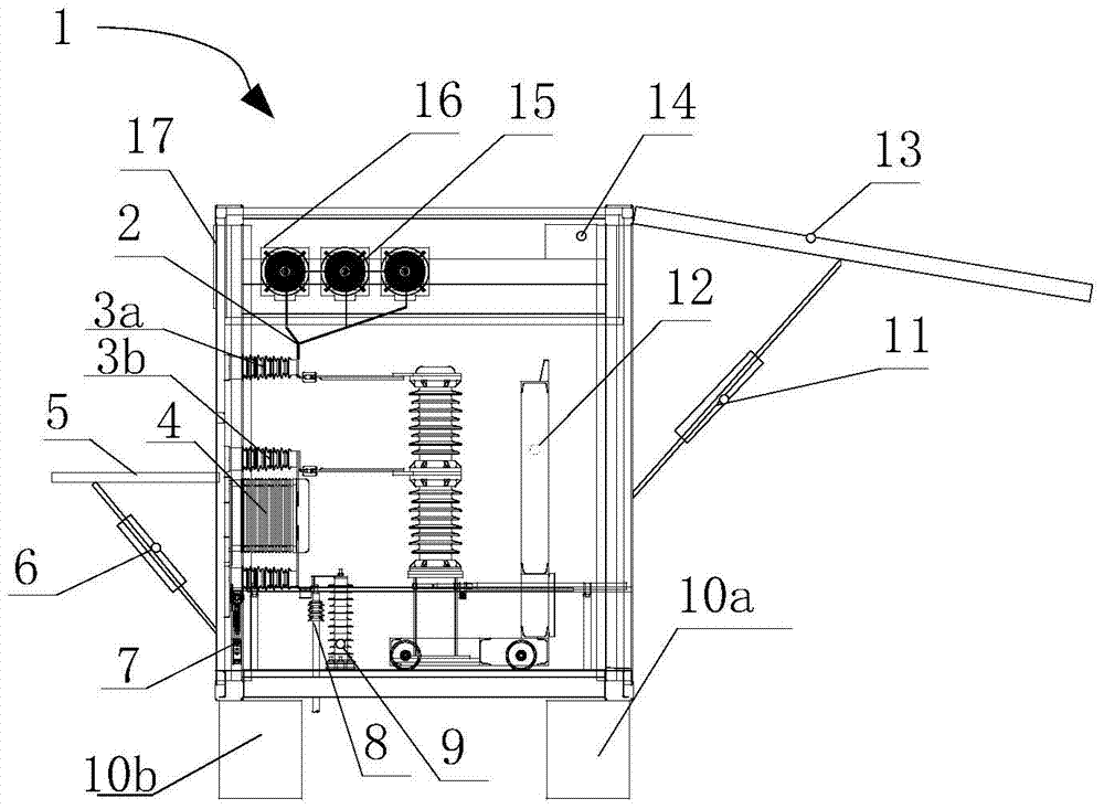 A functional bay of a containerized substation