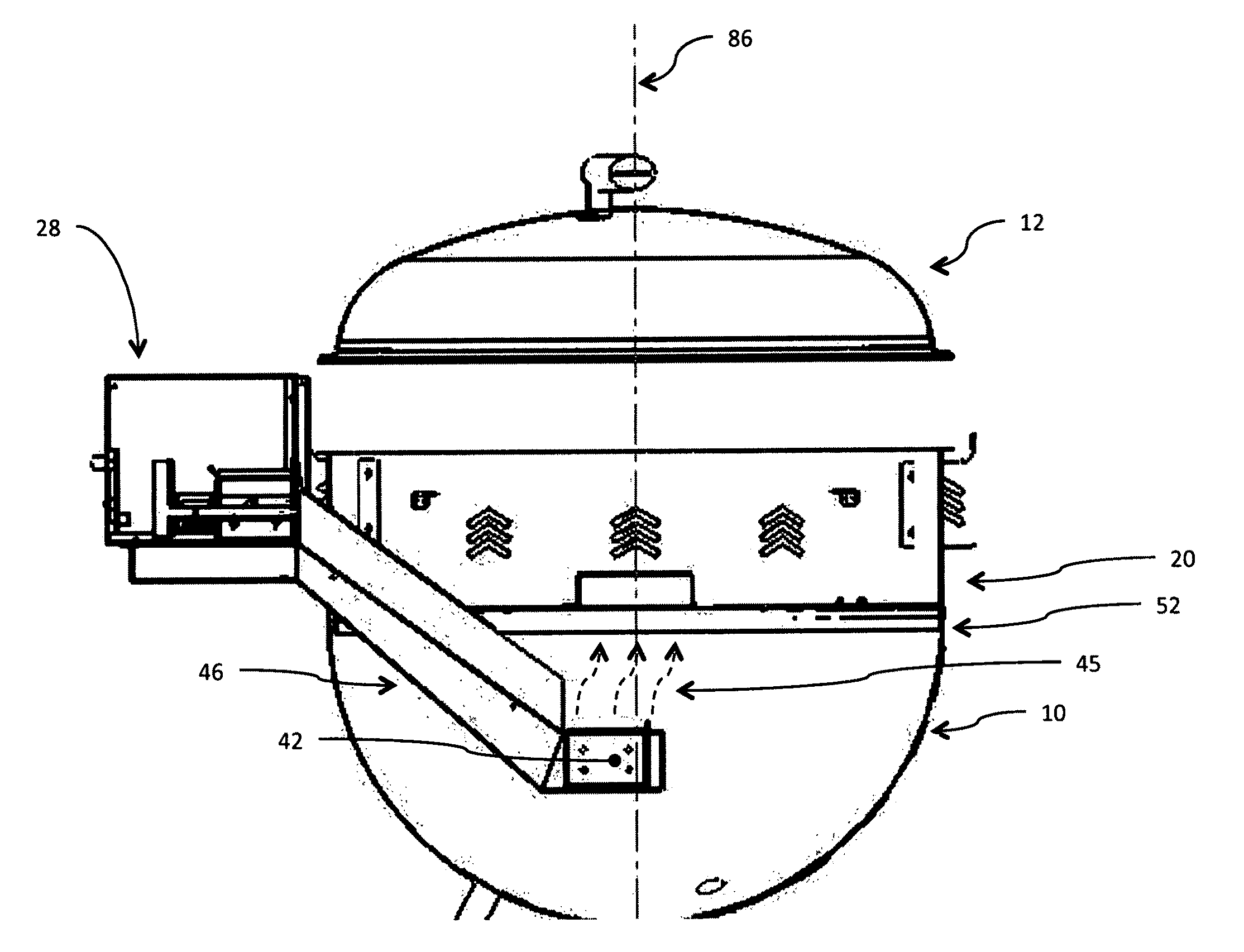 System for converting a kettle-type barbecue to employ fuel pellets