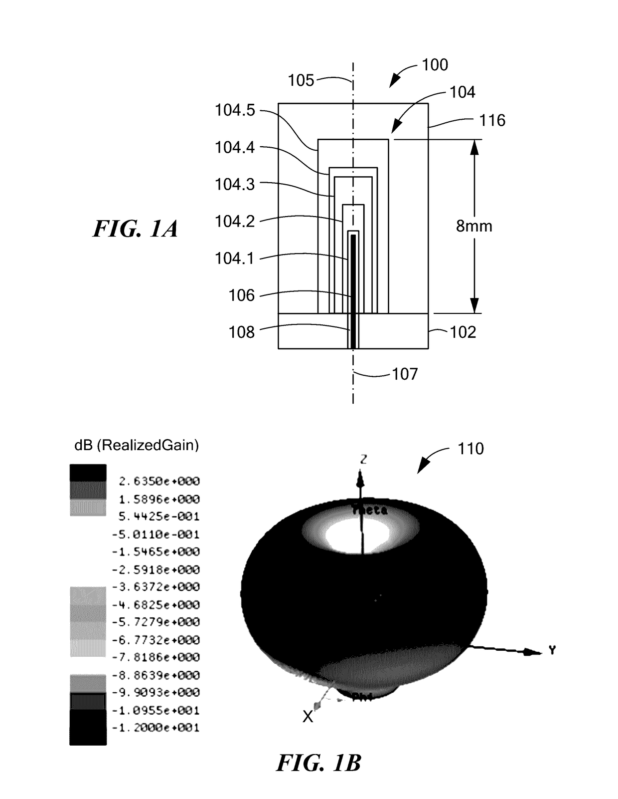 Broadband multiple layer dielectric resonator antenna and method of making the same