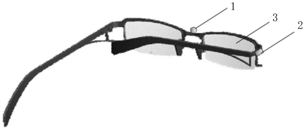 Object mark display method and bionic glasses