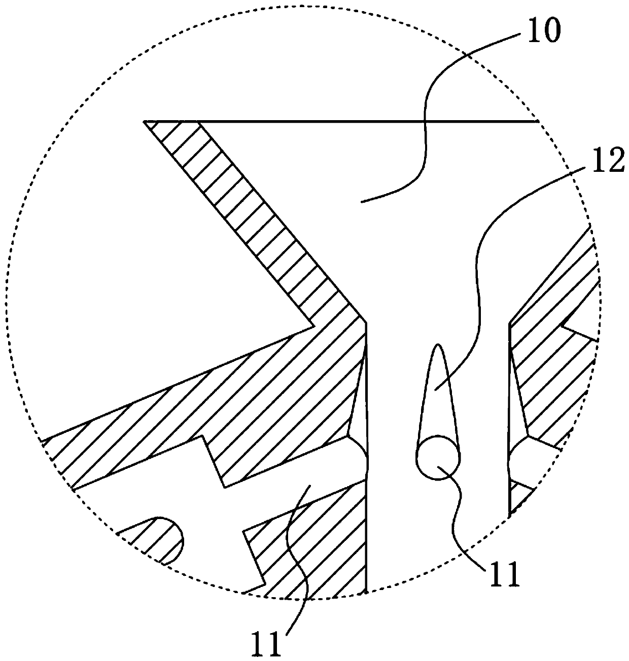 Speed-up vacuum upper-suction casting mould