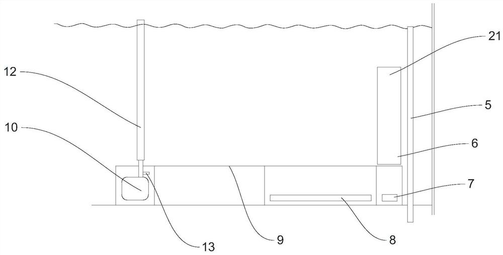 Fish tank with submersible pressure type filtering system