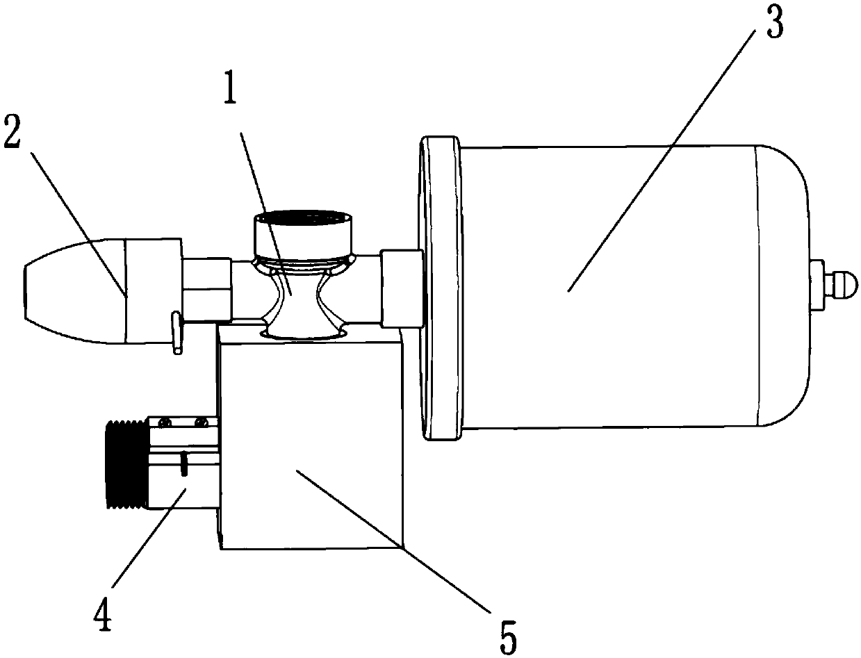 Split type flow double-control device for water pump