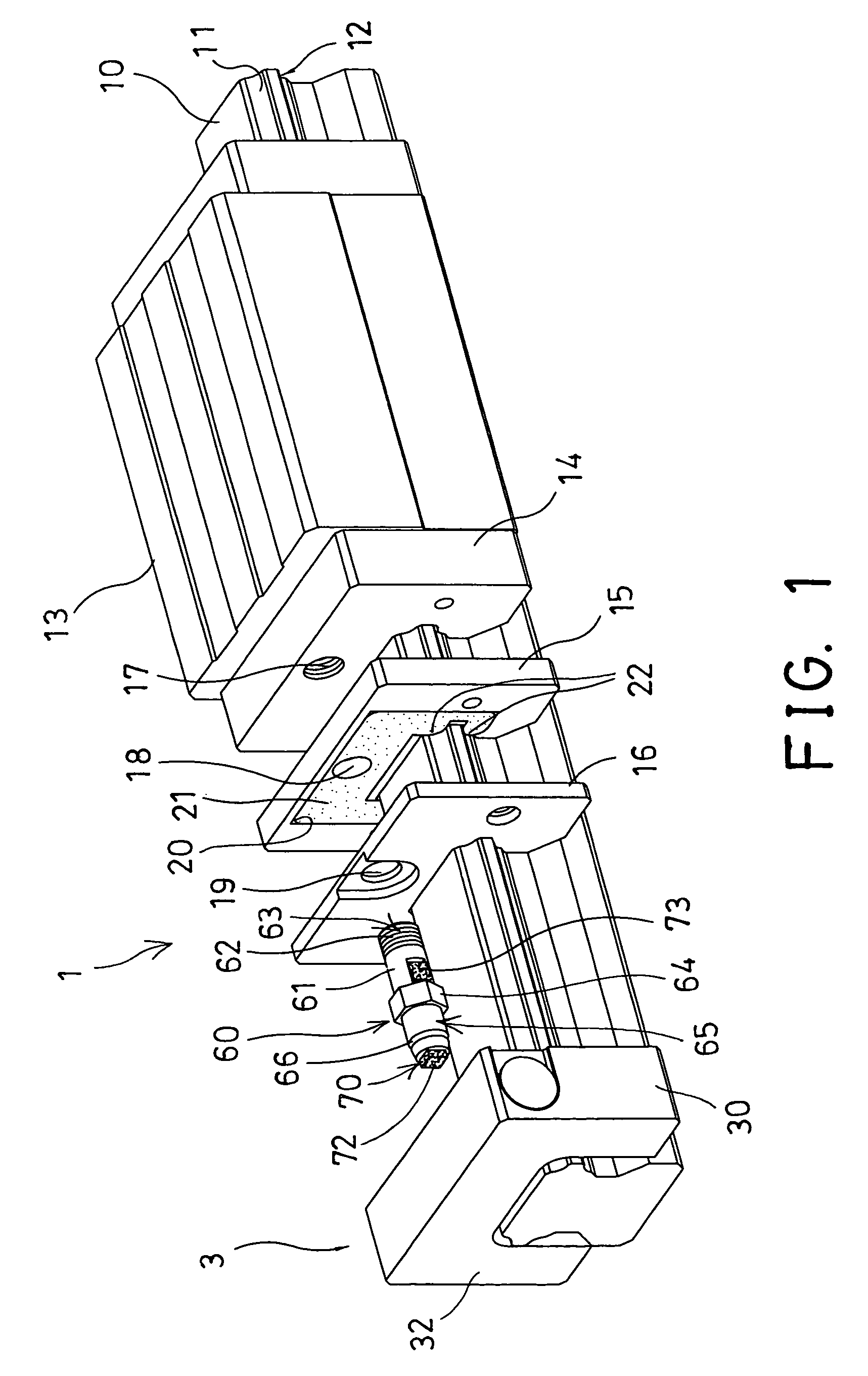 Linear motion guide apparatus having lubricating device