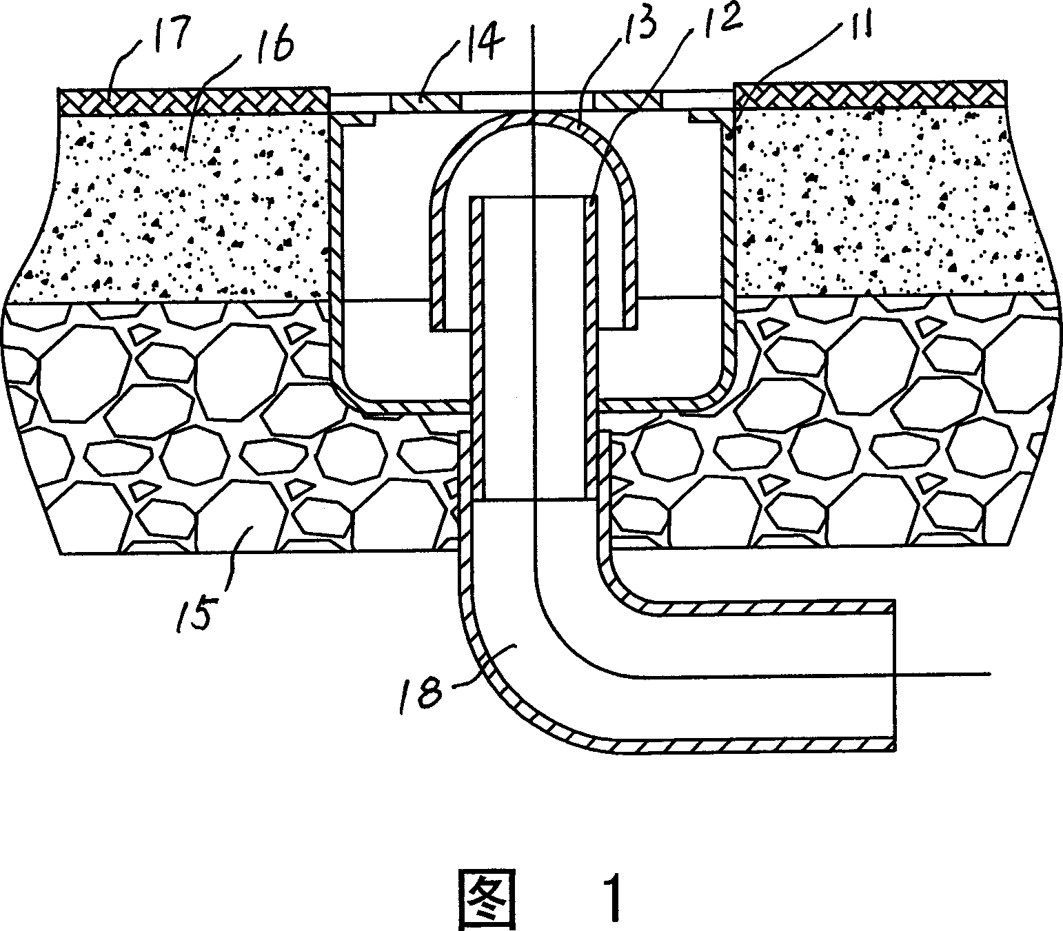 Floor drain for co-layer draining