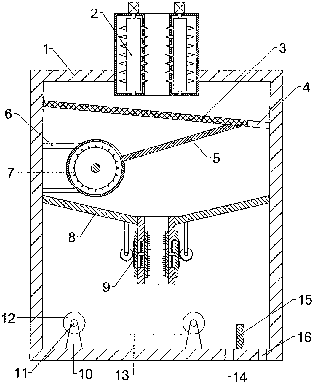 Complete peeling and separation device with opening function for lotus seeds