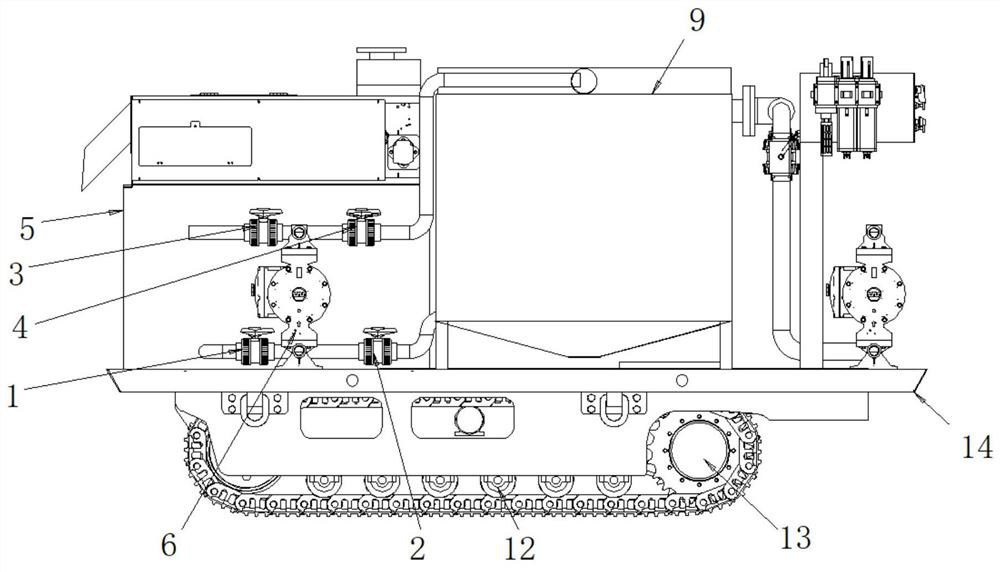 Pneumatic movable mining drilling flushing fluid recycling device