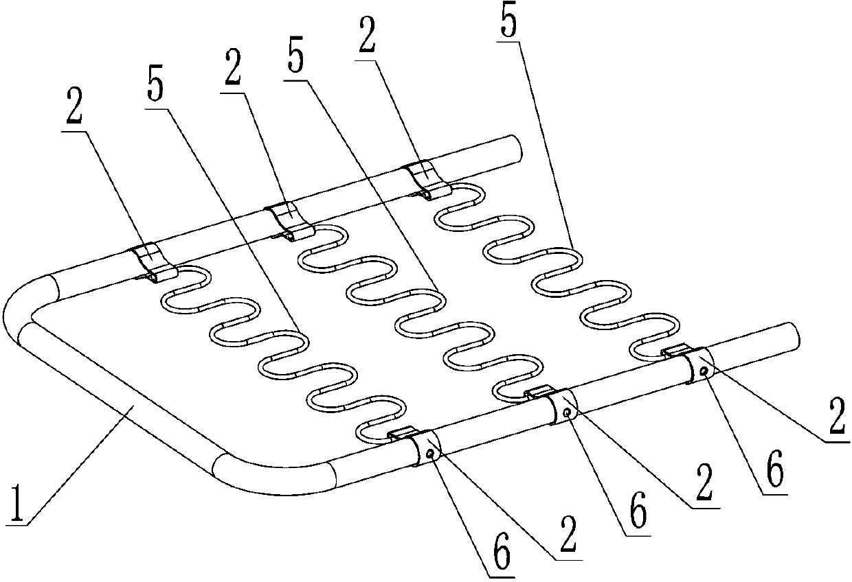 Automobile seat cushion framework structure