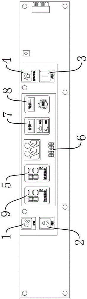 A water heater control panel and its control method
