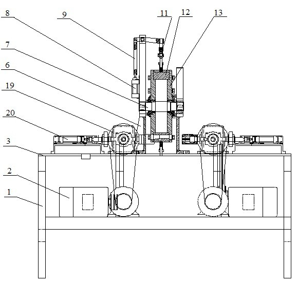 Automatic machining machine tool for four-station valve body