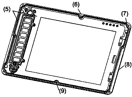Method for achieving electromagnetic compatibility of tablet computer with plastic shell