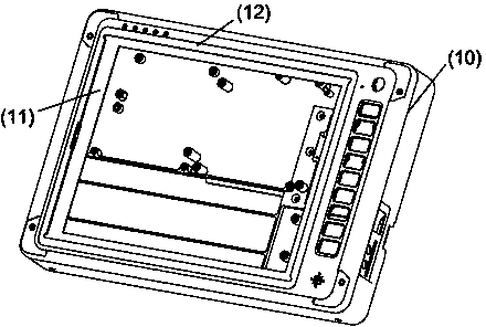 Method for achieving electromagnetic compatibility of tablet computer with plastic shell