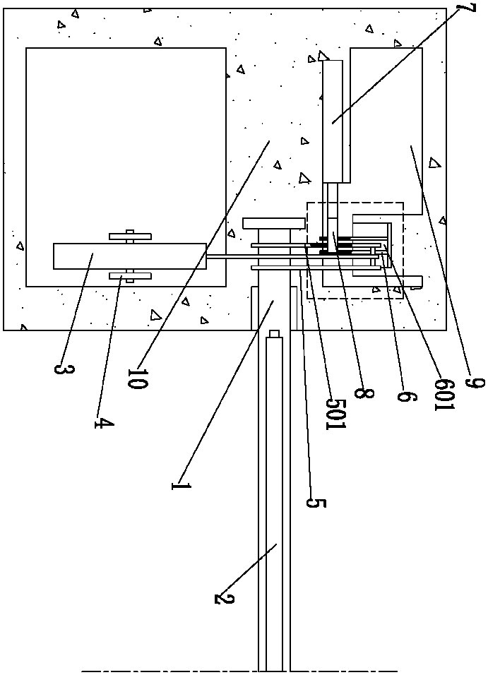 Steel dam gate device with anti-slipping-down function