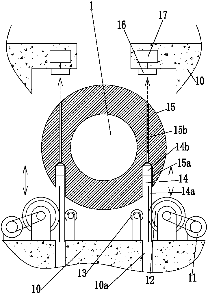 Steel dam gate device with anti-slipping-down function