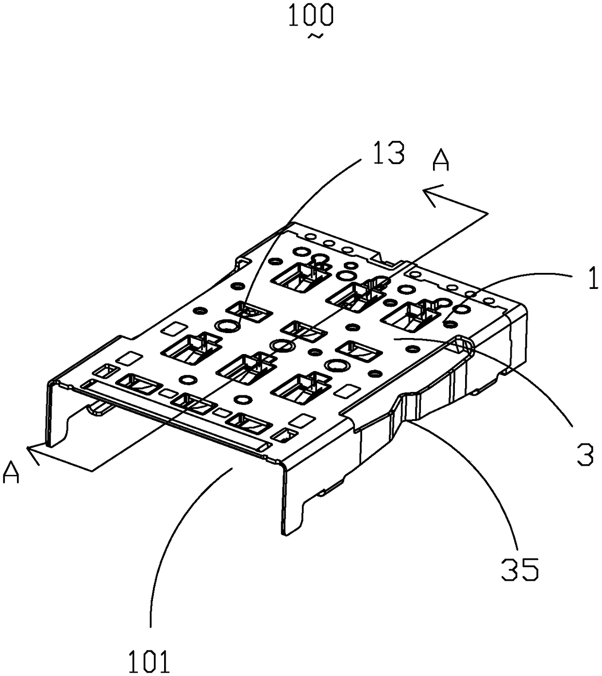 Electronic card connector