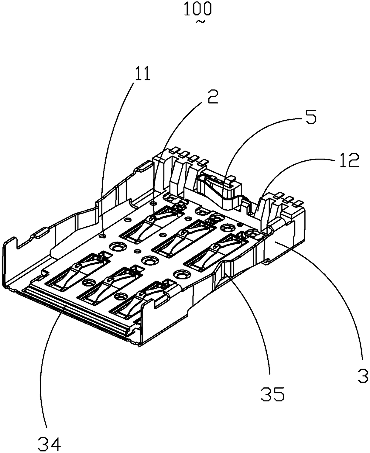 Electronic card connector