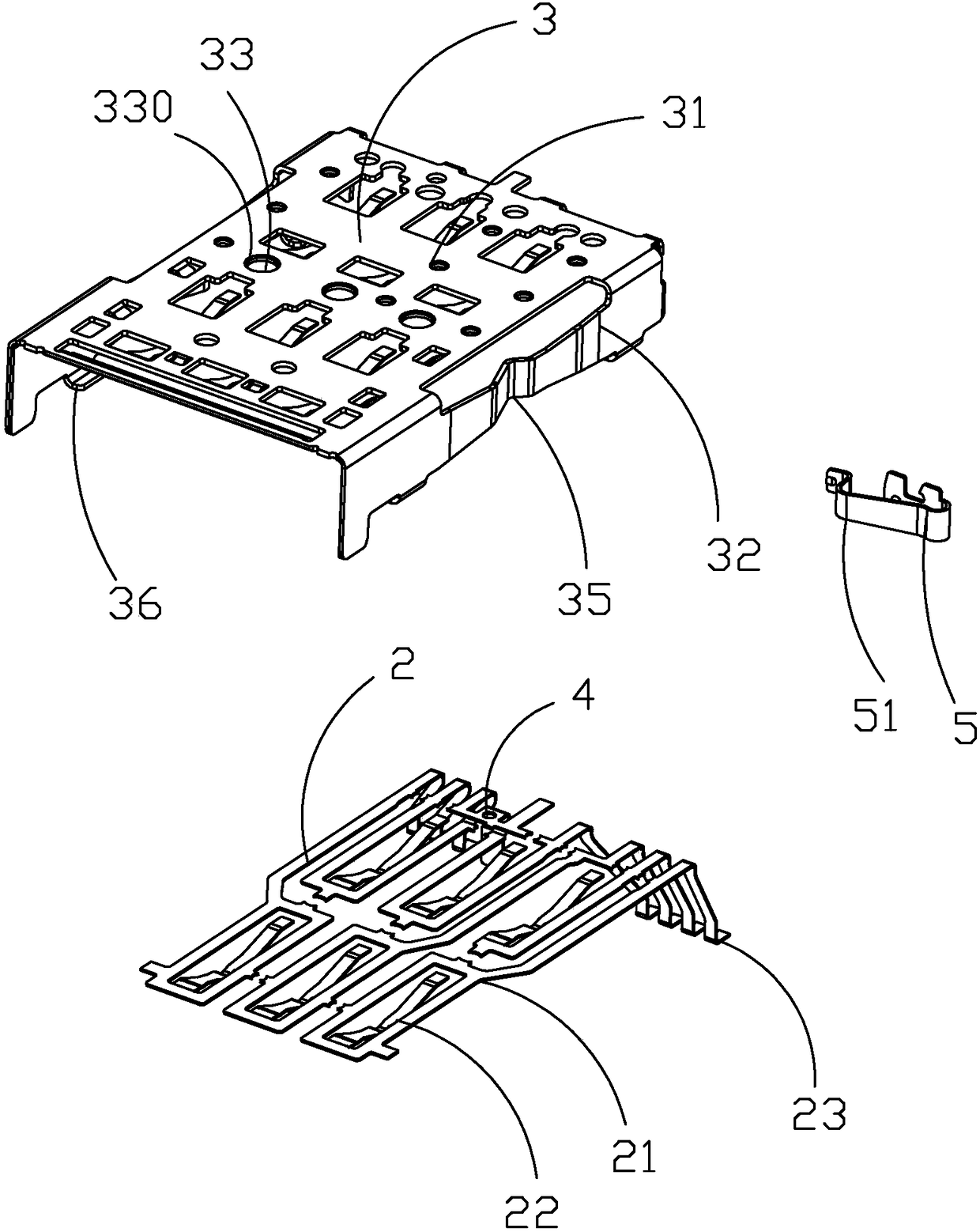 Electronic card connector