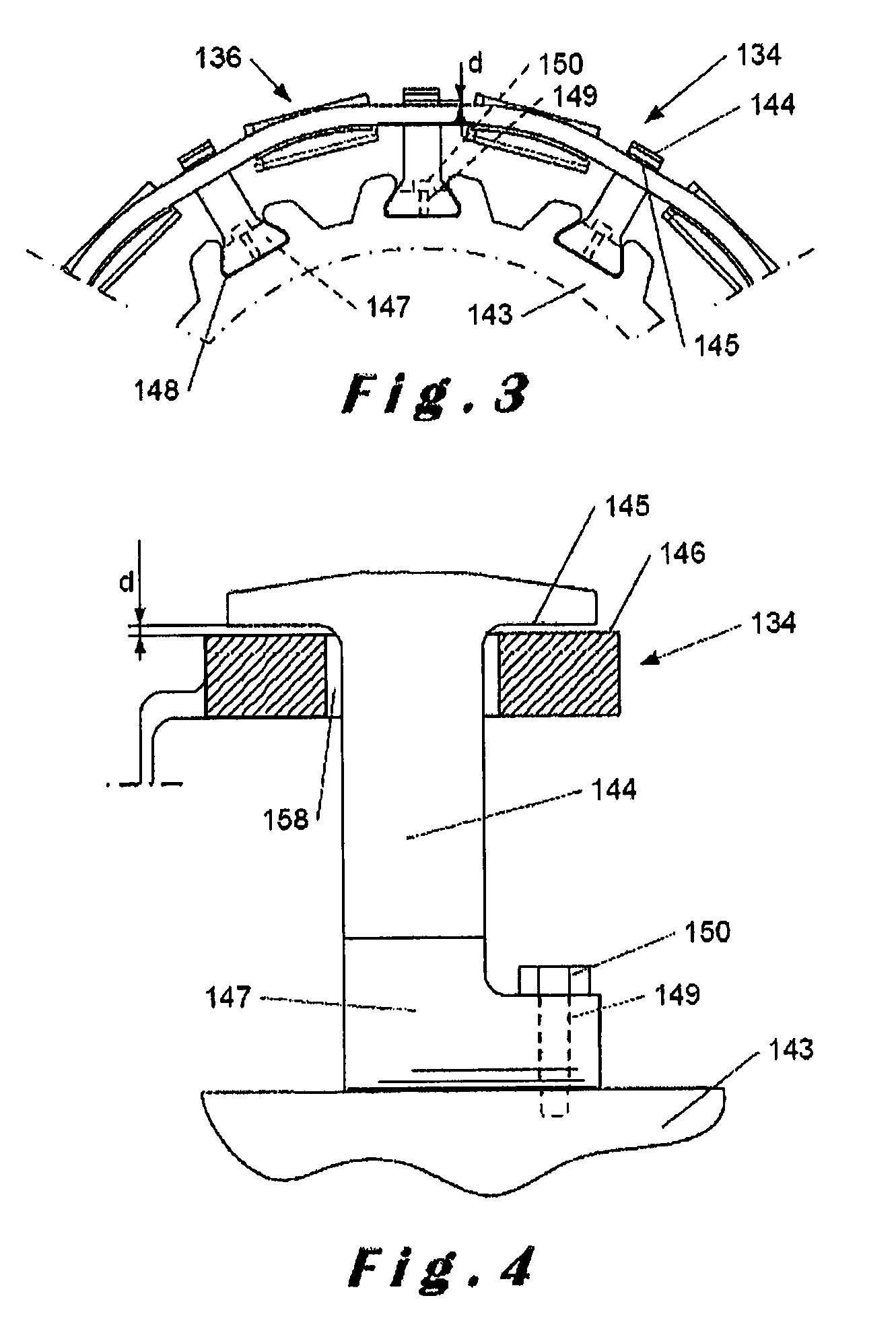 Hub for a propeller having variable pitch blades