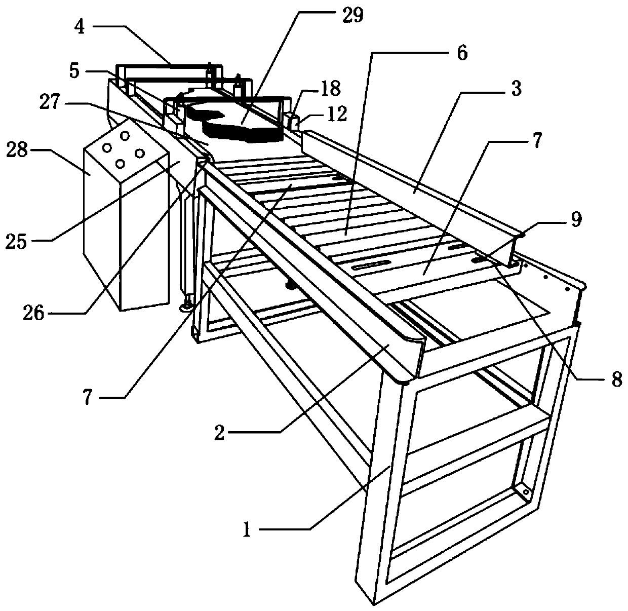 Sorting and conveying device for tile films