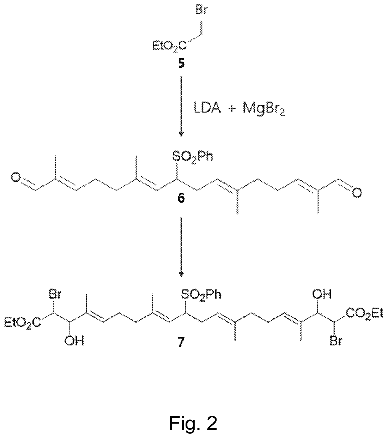 Intermediate compound for manufacturing bixin ethyl ester and method of manufacturing the same