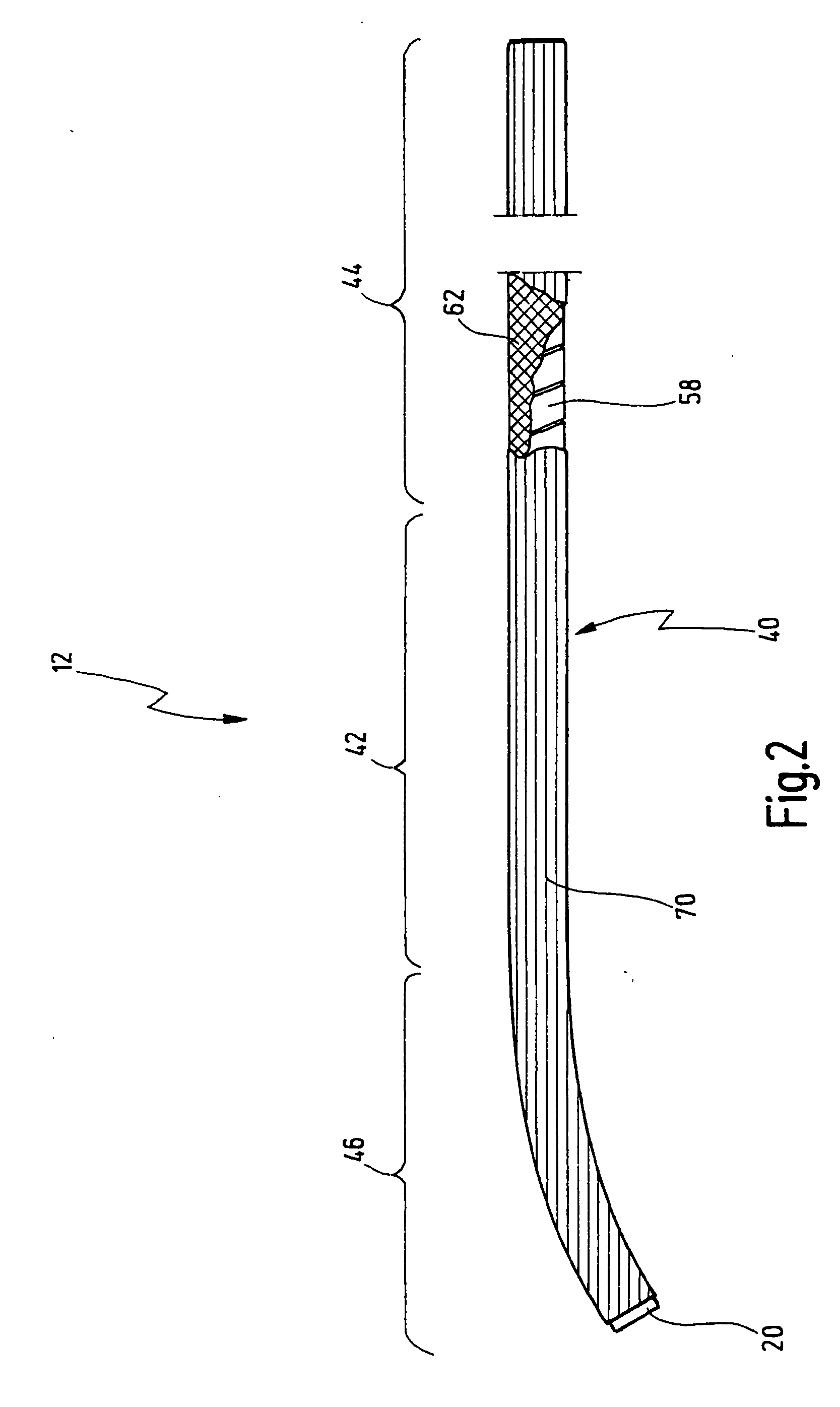 Flexible shaft for an endoscope and such an endoscope