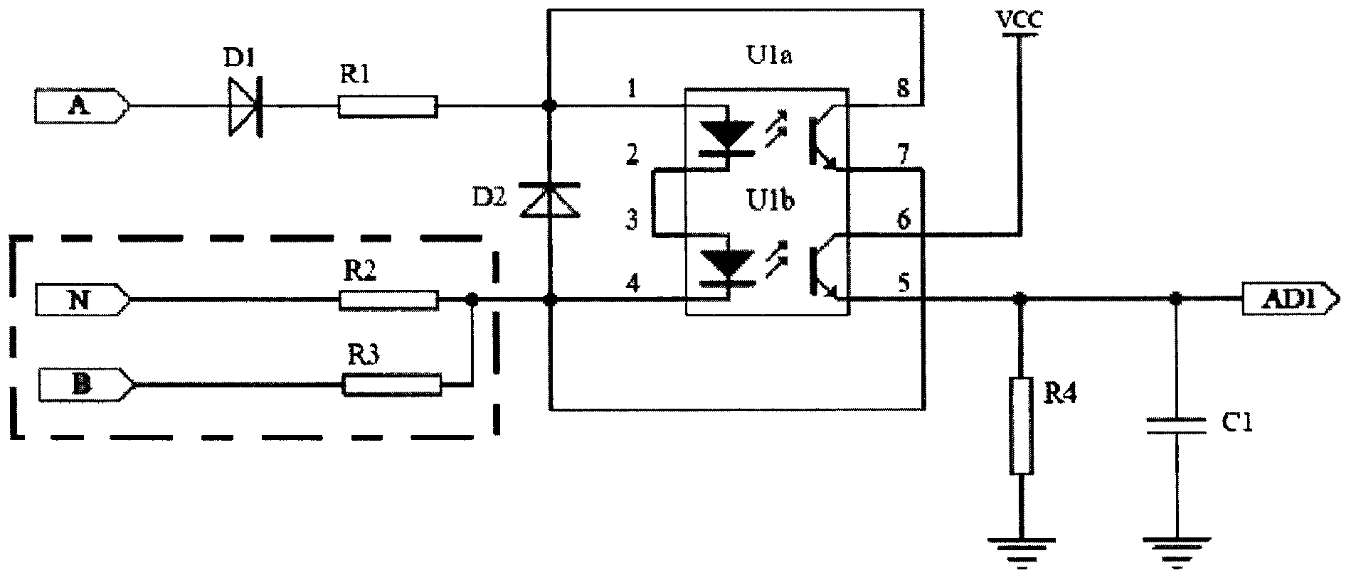 Voltage signal conditioning circuit of automatic reclosing lock breaker in time of electric leakage