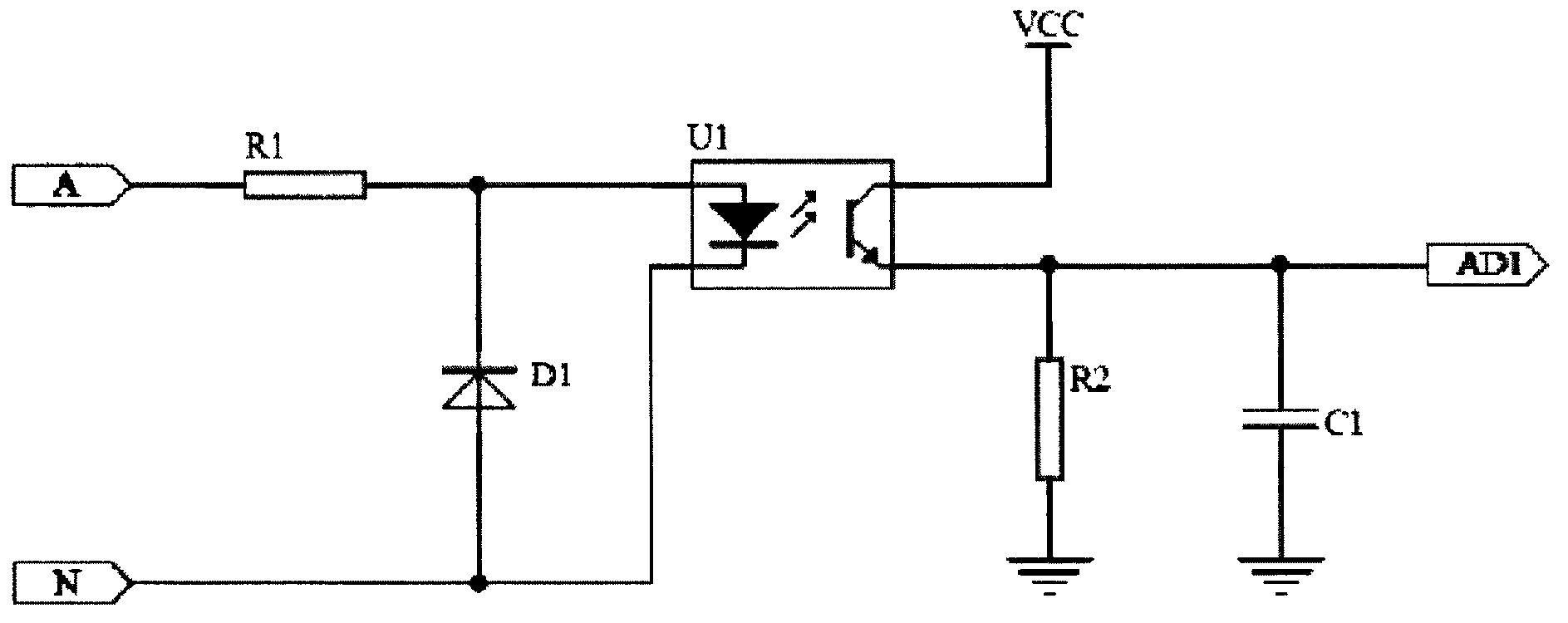 Voltage signal conditioning circuit of automatic reclosing lock breaker in time of electric leakage
