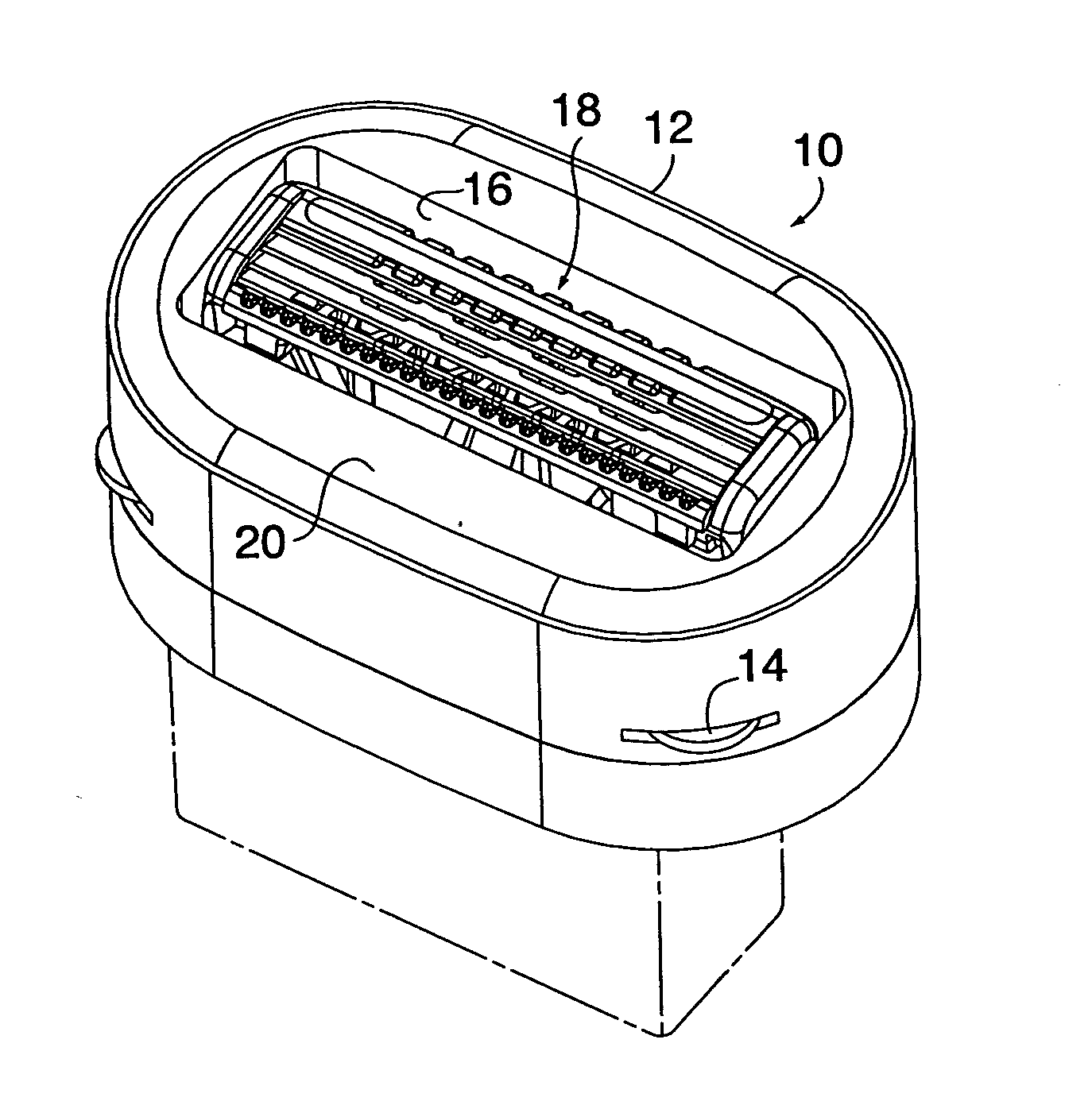 Composition for shaving aid material and shaving aid cartridge for shaving aid material
