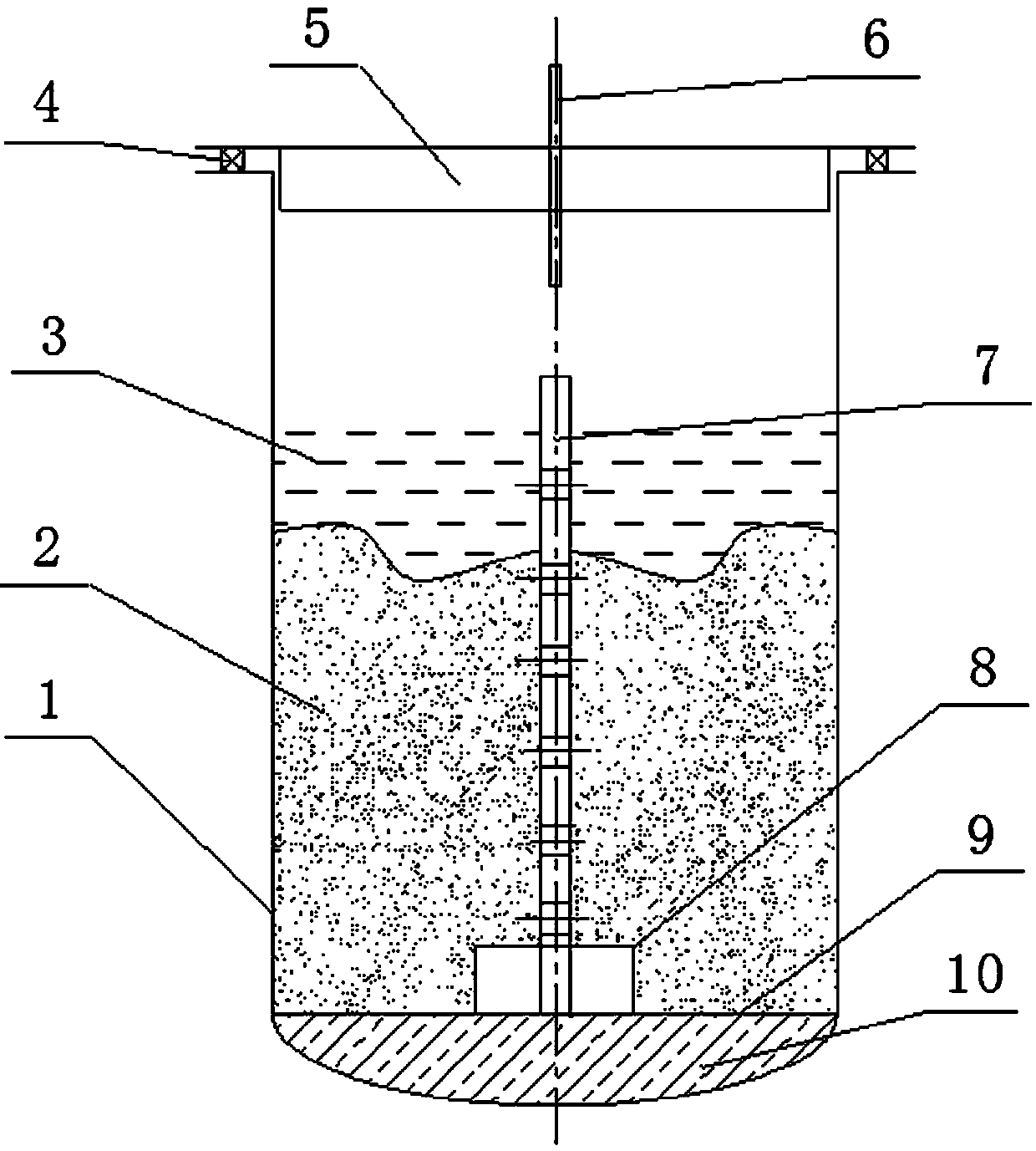 Device for enabling air flows to mutually communicate between titanium blocks during titanium sponge reduction distillation