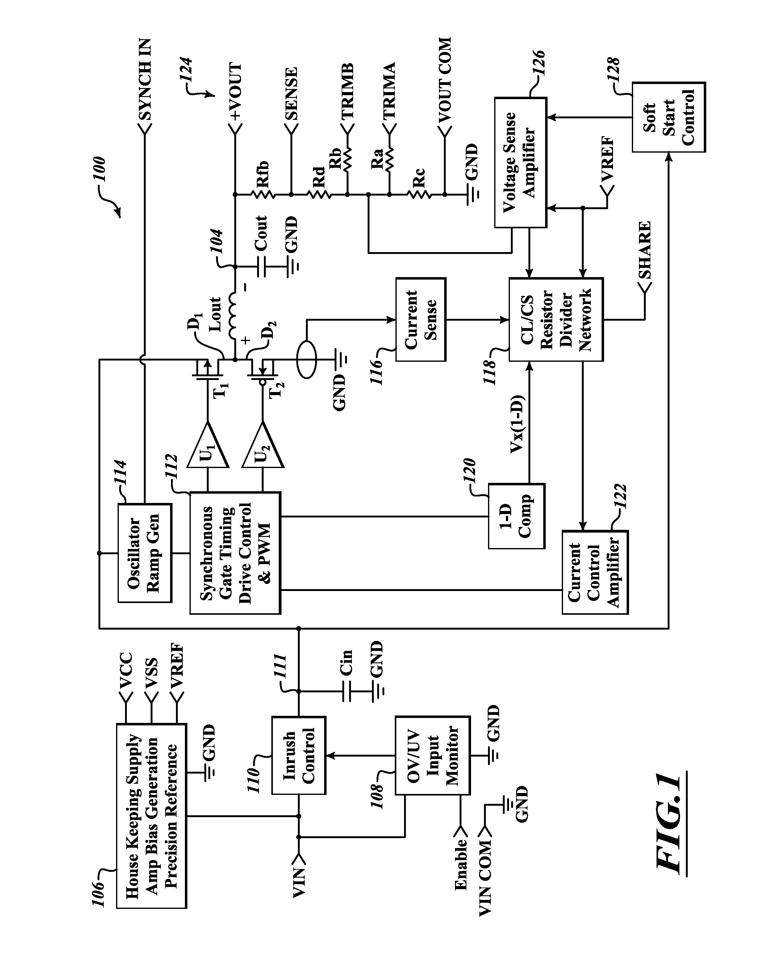Power converter apparatus and method with output current sensing and compensation for current limit/current share operation