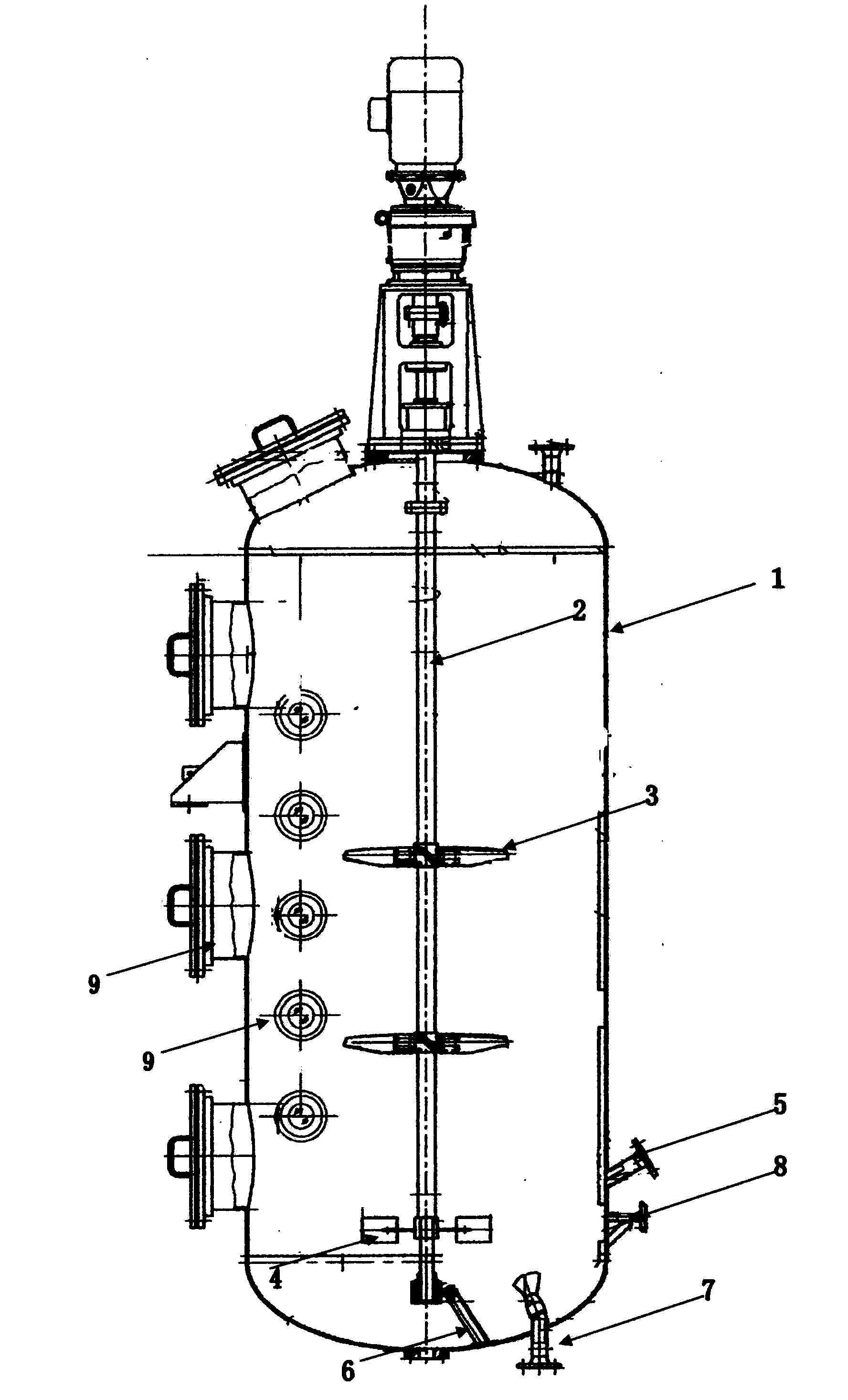 Delay type high-centipoise molecule dynamic synthesis device