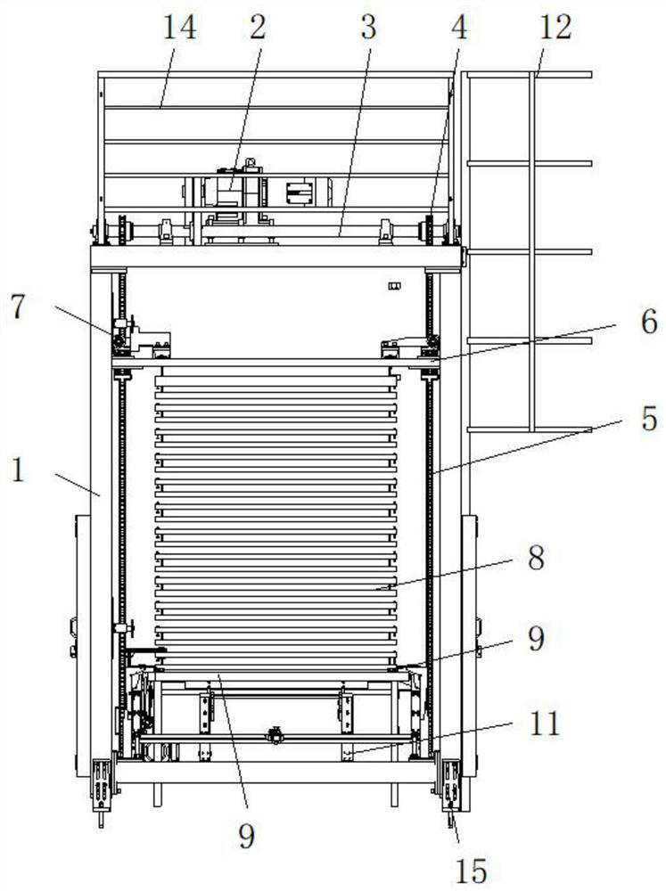 Equipment for automatically caching plates