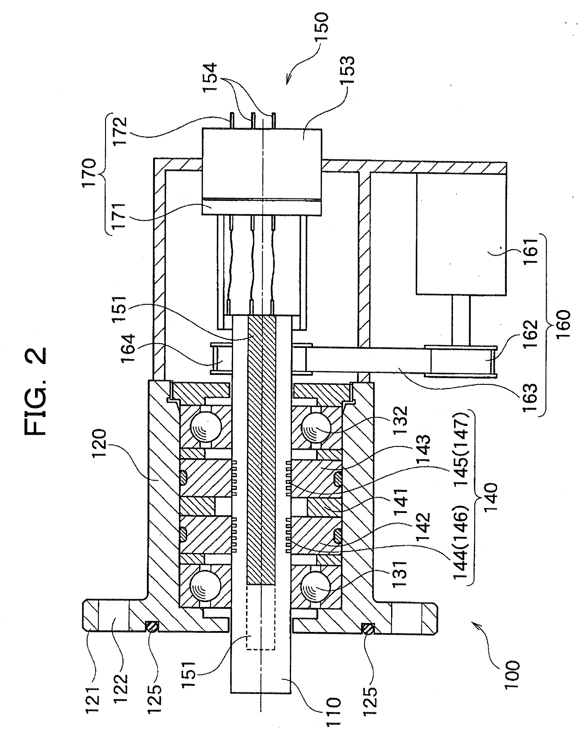 Magnetic fluid seal device